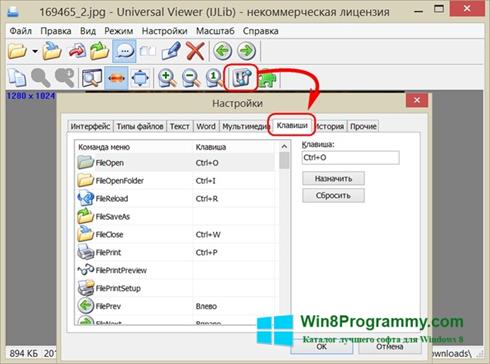 Скриншот программы Universal Viewer для Windows 8
