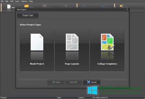 Скриншот программы PhotoMix Collage для Windows 8