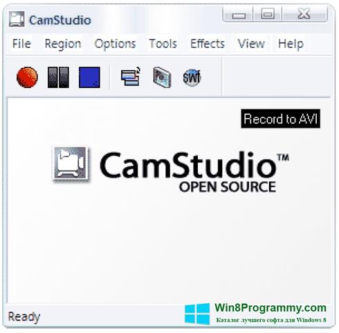 Скриншот программы CamStudio для Windows 8