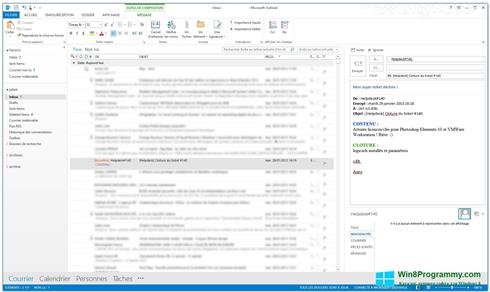 Скриншот программы Microsoft Outlook для Windows 8