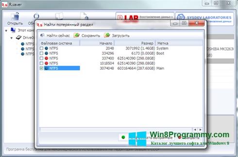 Скриншот программы R.saver для Windows 8