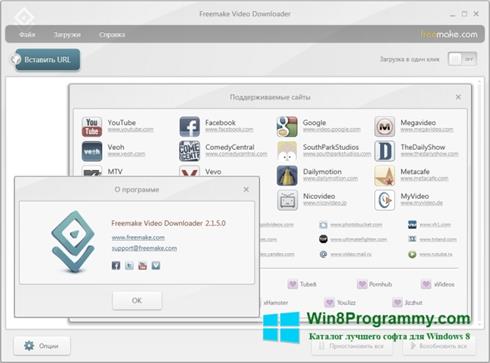 Скриншот программы Freemake Video Downloader для Windows 8