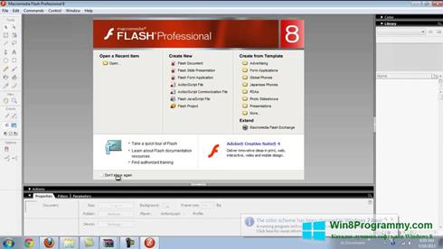 Скриншот программы Macromedia Flash Player для Windows 8