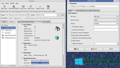 Скриншот программы Nmap для Windows 8