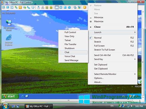 Скриншот программы Radmin для Windows 8