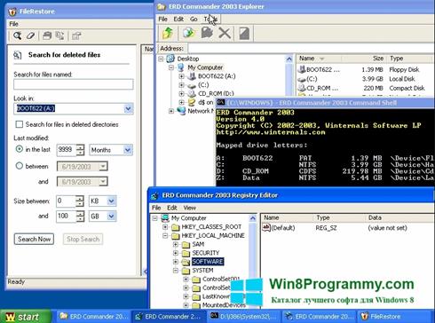 Скриншот программы ERD Commander для Windows 8