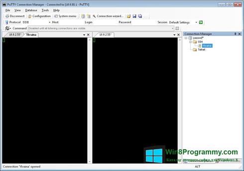 Скриншот программы PuTTY Connection Manager для Windows 8