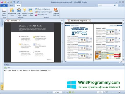 Скриншот программы Nitro PDF Reader для Windows 8