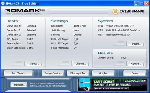 Скриншот программы 3DMark для Windows 8