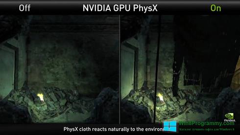 Скриншот программы NVIDIA PhysX для Windows 8