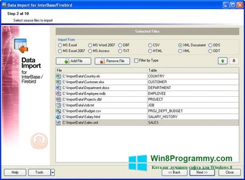 Скриншот программы Firebird для Windows 8