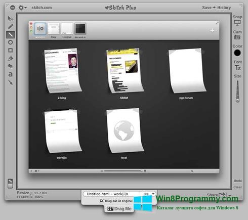 Скриншот программы Skitch для Windows 8
