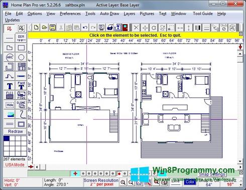 Скриншот программы Home Plan Pro для Windows 8