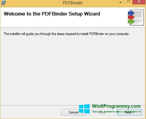 Скриншот программы PDFBinder для Windows 8
