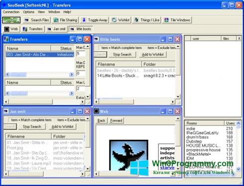 Скриншот программы Soulseek для Windows 8